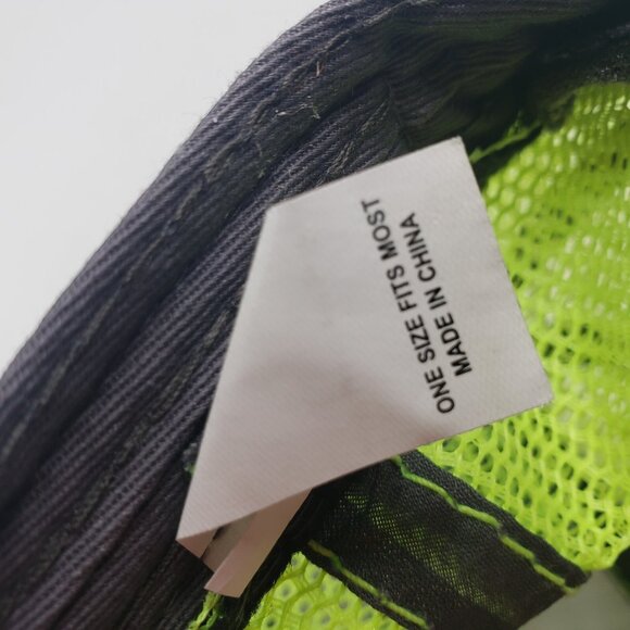 Ariat Snap Back Mesh Back Hat Adjustable Embroidered Logo Green Gray - Picture 12 of 16